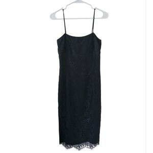 Ann Taylor Black Lace Sleeveless Dress